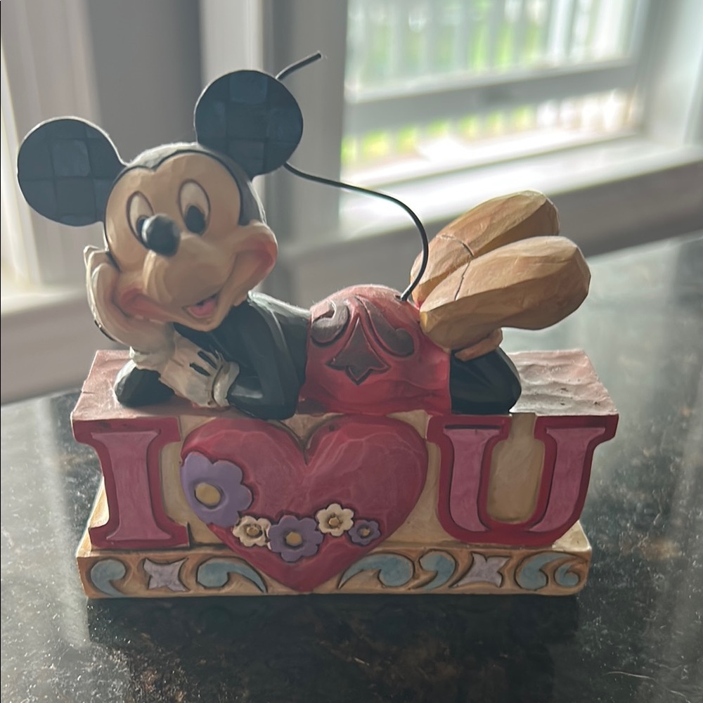 Mickey Mouse I Love You Figurine